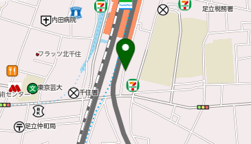 三井のカーシェアーズ リパーク千住旭町第2(自転車可)の地図画像