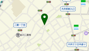 三井のカーシェアーズ リパーク大井2丁目第6(自転車可)の地図画像