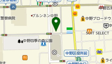 三井のカーシェアーズ リパーク中野4丁目(自転車禁止)の地図画像