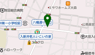 三井のカーシェアーズ パークアクシス大森(自転車禁止)の地図画像