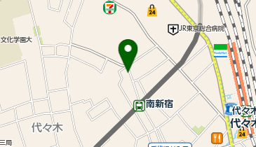 三井のカーシェアーズ リパーク代々木2丁目第3(自転車可)の地図画像