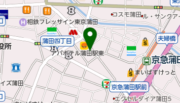 三井のカーシェアーズ プラウドフラット蒲田(自転車禁止)の地図画像