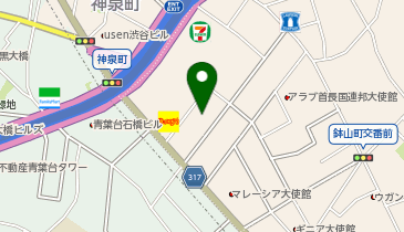 三井のカーシェアーズ リパーク渋谷南平台町第3(自転車可)の地図画像
