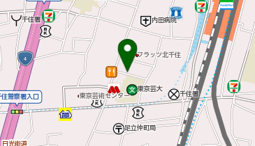 三井のカーシェアーズ リパーク千住1丁目第3(自転車可)の地図画像