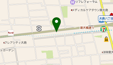 三井のカーシェアーズ リパーク江東大島8丁目(自転車可)の地図画像