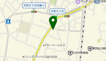 三井のカーシェアーズ リパーク大井4丁目第2(自転車可)の地図画像
