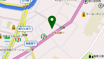 三井のカーシェアーズ プラウドフラット白金高輪(自転車禁止)の地図画像