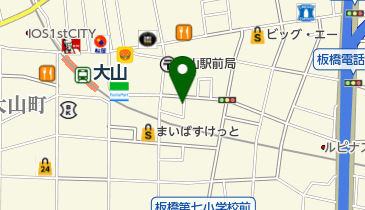 三井のカーシェアーズ リパーク大山東町(自転車可)の地図画像