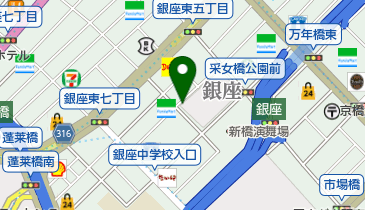 三井のカーシェアーズ リパーク銀座6丁目第5(自転車可)の地図画像