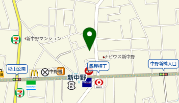 三井のカーシェアーズ リパーク中野中央4丁目第2(自転車可)の地図画像