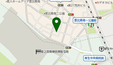 三井のカーシェアーズ リパーク恵比寿南2丁目第5(自転車可)の地図画像