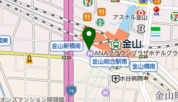 三井のカーシェアーズ リパーク金山駅南(自転車禁止)の地図画像