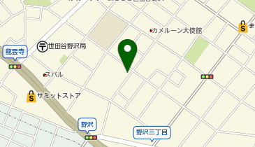 三井のカーシェアーズ リパーク野沢3丁目第2(自転車可)の地図画像