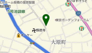 三井のカーシェアーズ リパーク板橋大原町(自転車禁止)の地図画像