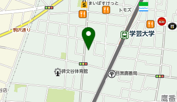 三井のカーシェアーズ リパーク鷹番3丁目第2(自転車可)の地図画像