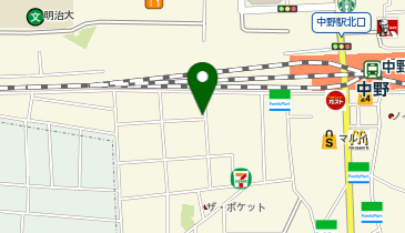 三井のカーシェアーズ リパーク中野3丁目第4(自転車可)の地図画像