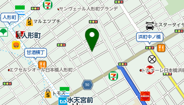 三井のカーシェアーズ リパーク日本橋人形町2丁目第7(自転車可)の地図画像