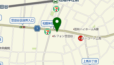 三井のカーシェアーズ リパーク上馬5丁目(自転車可)の地図画像