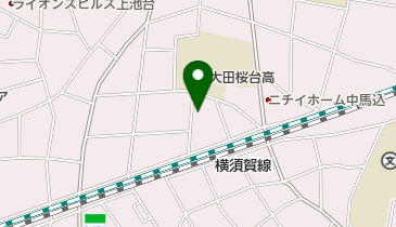 三井のカーシェアーズ リパーク中馬込3丁目第2(自転車可)の地図画像