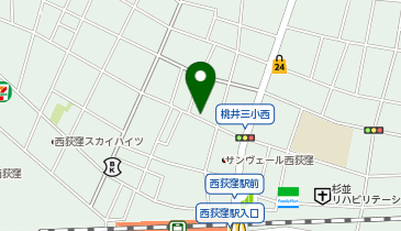 三井のカーシェアーズ リパーク西荻北3丁目第4(自転車可)の地図画像