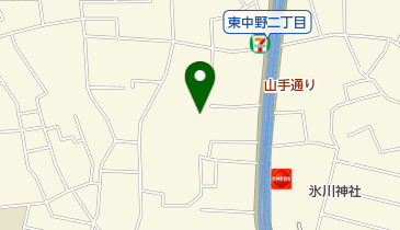 三井のカーシェアーズ リパーク東中野2丁目第2の地図画像