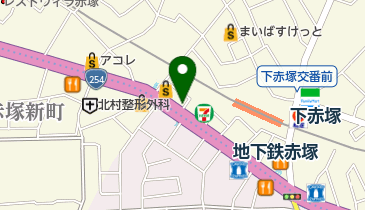 三井のカーシェアーズ リパーク赤塚新町1丁目第2(自転車可)の地図画像