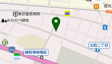 三井のカーシェアーズ リパーク練馬北町2丁目第2(自転車可)の地図画像