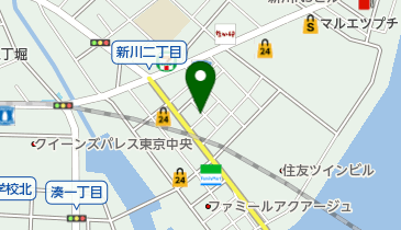 三井のカーシェアーズ リパーク新川2丁目第10(自転車可)の地図画像