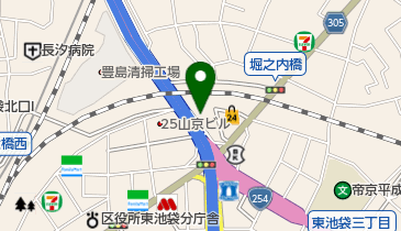 三井のカーシェアーズ リパーク東池袋2丁目第2(自転車可)の地図画像