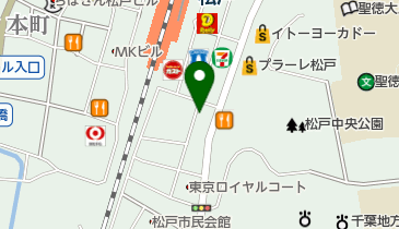三井のカーシェアーズ リパーク松戸駅東口第13(自転車可)の地図画像