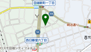 三井のカーシェアーズ リパーク田端新町1丁目第3(自転車可)の地図画像