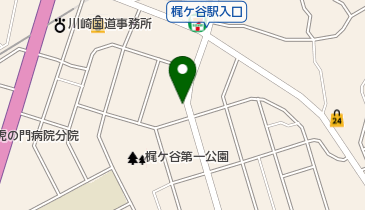 三井のカーシェアーズ リパーク川崎梶ケ谷2丁目(自転車可)の地図画像