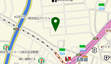三井のカーシェアーズ リパーク東五反田5丁目第2(自転車禁止)の地図画像