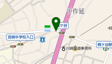 三井のカーシェアーズ リパーク川崎末長1丁目(自転車可)の地図画像