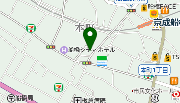 三井のカーシェアーズ リパーク船橋本町第10(自転車可)の地図画像