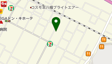 三井のカーシェアーズ リパーク南八幡1丁目第2(自転車禁止)の地図画像