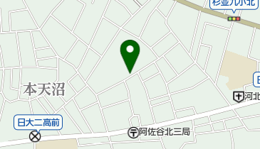 三井のカーシェアーズ リパーク本天沼1丁目(自転車禁止)の地図画像