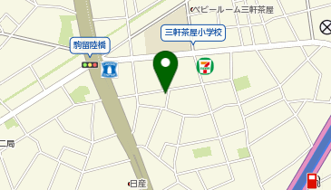 三井のカーシェアーズ リパーク上馬2丁目(自転車可)の地図画像