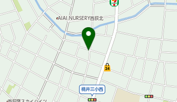 三井のカーシェアーズ リパーク西荻北3丁目第5(自転車可)の地図画像