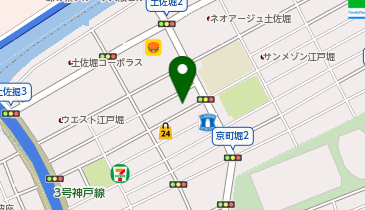 三井のカーシェアーズ リパーク江戸堀3丁目(自転車禁止)の地図画像