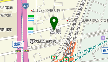 三井のカーシェアーズ リパーク宮原1丁目(自転車禁止)の地図画像