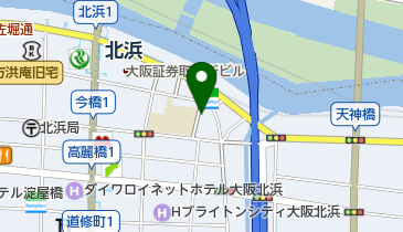 三井のカーシェアーズ リパーク北浜1丁目(自転車禁止)の地図画像