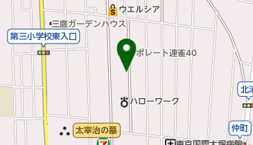 三井のカーシェアーズ リパーク下連雀4丁目第7(自転車可)の地図画像