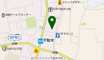 三井のカーシェアーズ リパーク千駄木3丁目第6(自転車可)の地図画像
