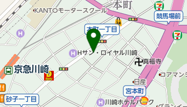 三井のカーシェアーズ リパーク川崎本町第4(自転車可)の地図画像