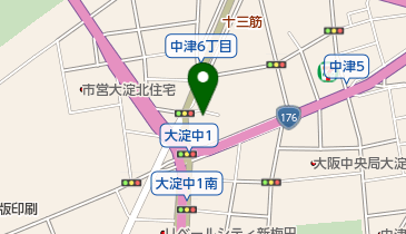 三井のカーシェアーズ リパーク中津6丁目(自転車禁止)の地図画像