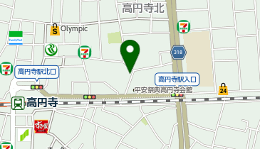 三井のカーシェアーズ リパーク高円寺北2丁目第3(自転車可)の地図画像