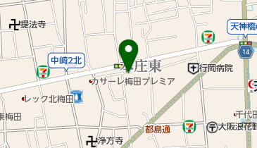 三井のカーシェアーズ リパーク浮田2丁目第2(自転車禁止)の地図画像