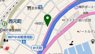 三井のカーシェアーズ リパーク神戸海岸通6丁目(自転車禁止)の地図画像