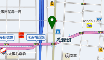 三井のカーシェアーズ リパーク松屋町駅北(自転車禁止)の地図画像